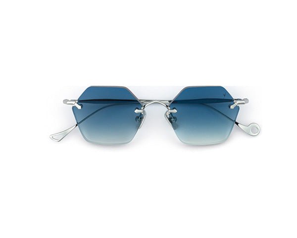 Sunglasses Eyepetizer Carnaby Silver/Blue Lenses O/S / Blue Apoella