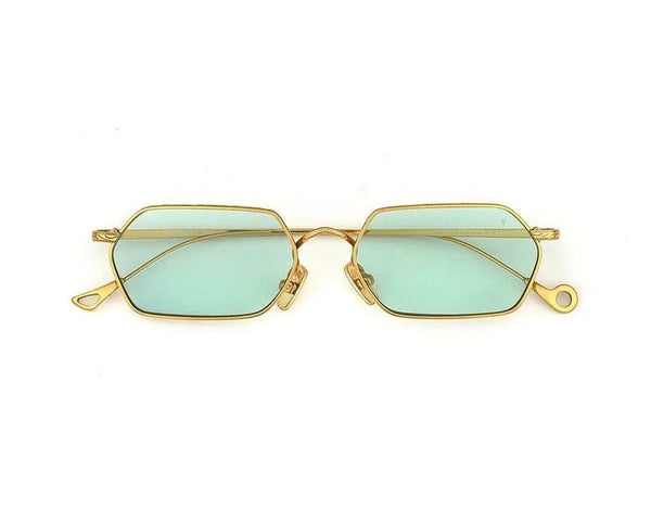 Sunglasses Eyepetizer Cavallet Gold/Aqua Marine Lenses O/S Apoella