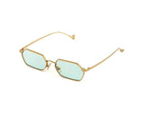 Sunglasses Eyepetizer Cavallet Gold/Aqua Marine Lenses O/S Apoella
