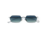 Sunglasses Eyepetizer Cavallet Silver/Blue Gradient Lenses O/S Apoella