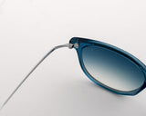 Sunglasses Eyepetizer Charles Transparent Blue Gradient Silver Blue / O/S Apoella