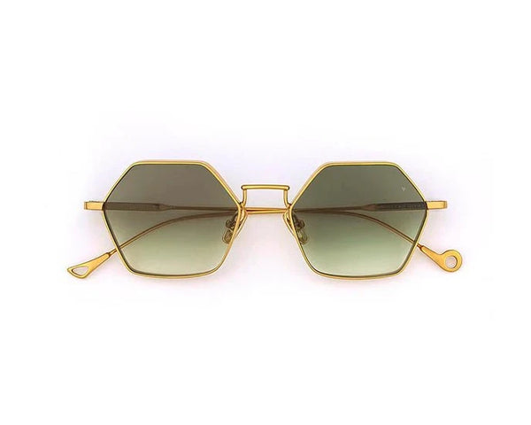 Sunglasses Eyepetizer Churchill Gold/Green Gradient Lenses O/S Apoella