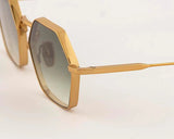 Sunglasses Eyepetizer Churchill Gold/Green Gradient Lenses O/S Apoella
