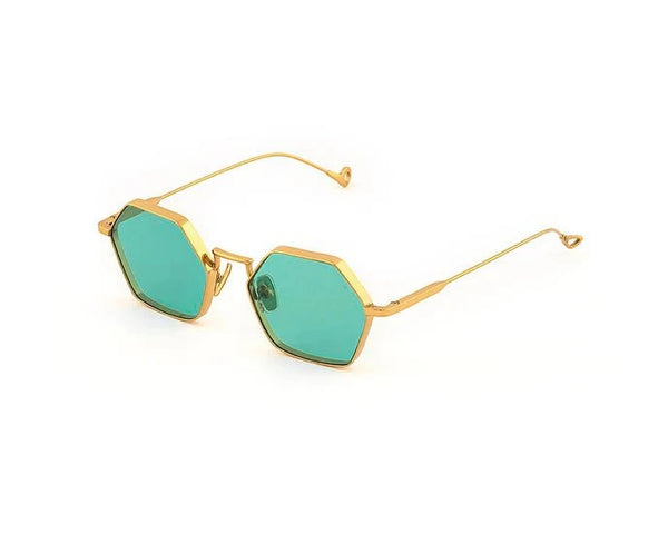 Sunglasses Eyepetizer Churchill Gold/Water Green Lenses O/S Apoella