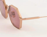 Sunglasses Eyepetizer Churchill Rose Gold/Purple Lenses O/S Apoella