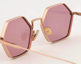 Sunglasses Eyepetizer Churchill Rose Gold/Purple Lenses O/S Apoella