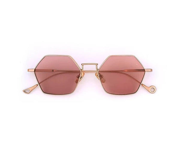 Sunglasses Eyepetizer Churchill Rose Gold/Purple Lenses O/S Apoella