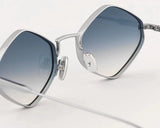 Sunglasses Eyepetizer Derby Silver/Blue Gradient Lenses O/S Apoella