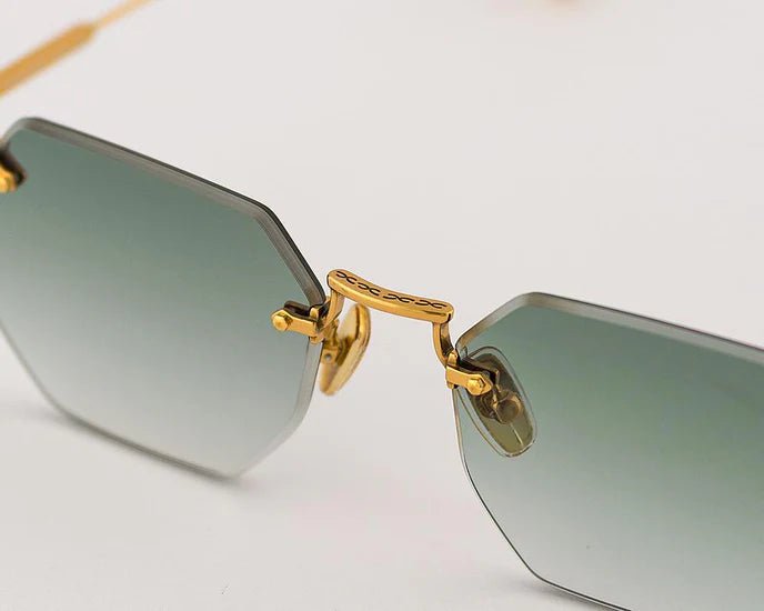 Sunglasses Eyepetizer Panther Fifth Avenue Gold/Green O/S / Green Apoella