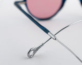 Sunglasses Eyepetizer Re(king) Transparent Blue/pink Lenses Transparent Blue/silver Pink / O/S Apoella