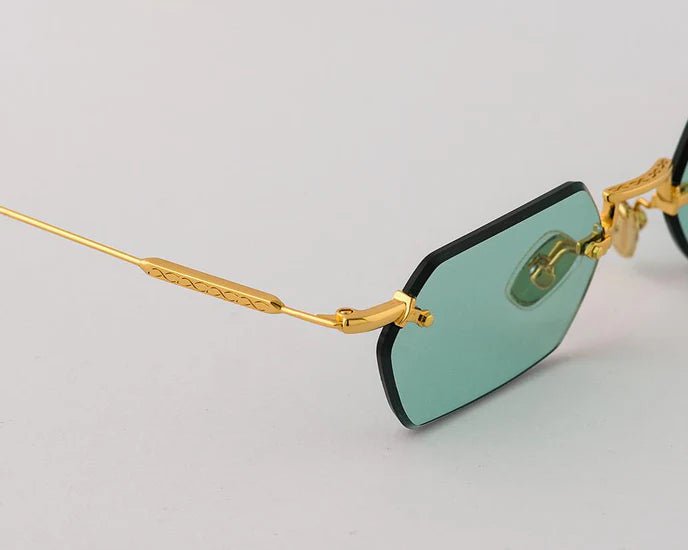 Sunglasses Eyepetizer Tank Gold/Turquoise O/S / Turquoise Apoella