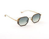 Sunglasses Eyepetizer Tomasso 2 Avana/Green Gradient Lenses O/S Apoella