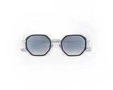 Sunglasses Eyepetizer Tomasso 2 Black Lenses Silver O/S / Black Apoella