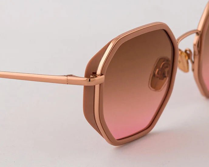 Sunglasses Eyepetizer Tomasso 2 Rose Gold/Cherry Lenses O/S / Rose Apoella