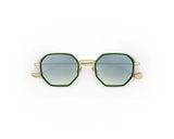 Sunglasses Eyepetizer Tomasso 2 Transparent Green/Green Gradient Lenses O/S Apoella