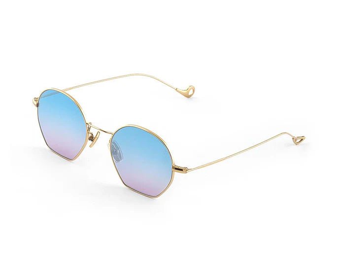 Sunglasses Eyepetizer Triomphe Gold/Blue Pink Violet Gradient Lenses O/S / Blue Violet Apoella