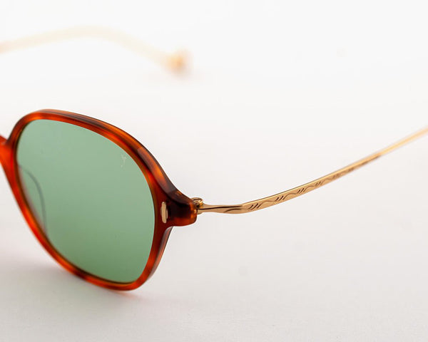 Sunglasses Eyepetizer Windsor Red Havana/Green Gradient Lenses Gold Green / O/S Apoella