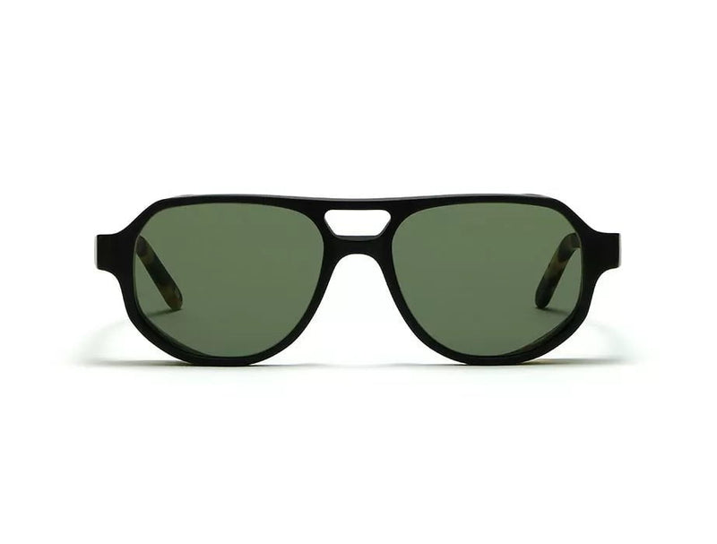 Sunglasses L.G.R. Asmara Explorer Green G15 Lenses Black Matt Havana Tartarugato O/S Apoella