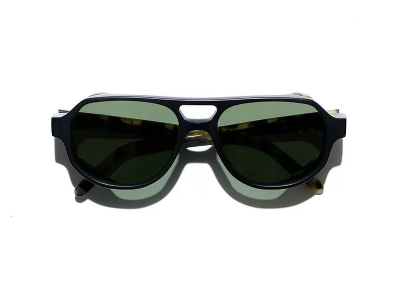Sunglasses L.G.R. Asmara Explorer Green G15 Lenses Black Matt Havana Tartarugato O/S Apoella