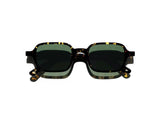 Sunglasses L.G.R. Marrakech Green G15 Lenses Havana Scuro O/S Apoella