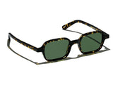 Sunglasses L.G.R. Marrakech Green G15 Lenses Havana Scuro O/S Apoella