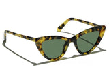 Sunglasses L.G.R. Orchid Flat Green G15 Lenses Havana Tartarugato O/S Apoella