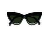 Sunglasses L.G.R. Orchid Green G15 Lenses Black O/S Apoella