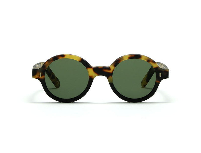 Sunglasses L.G.R. Reunion Bold Green Lenses Black Havana Tartarugato Matt O/S Apoella