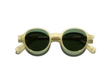 Sunglasses L.G.R. Reunion Flat Green G15 Lenses Honey O/S Apoella