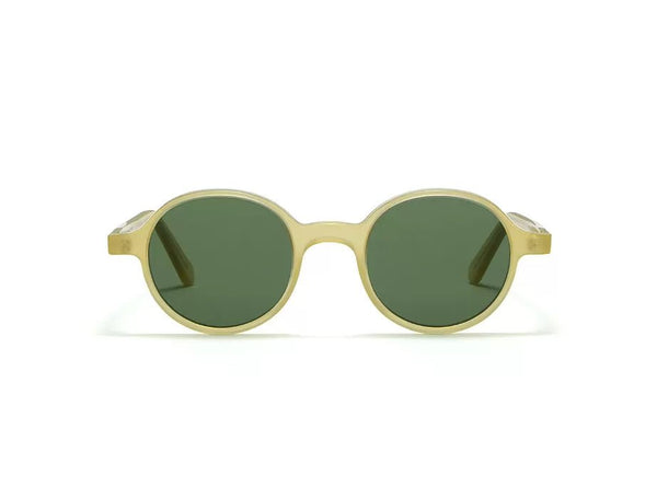 Sunglasses L.G.R. Reunion Flat Green G15 Lenses Honey O/S Apoella