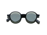 Sunglasses L.G.R. Reunion Flat Silver Mirror Lenses Black Matt O/S Apoella