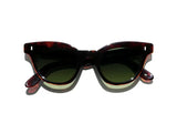 Sunglasses L.G.R. Turkana Skin Green G15 Lenses Havana Bordeaux/pink Leather O/S Apoella