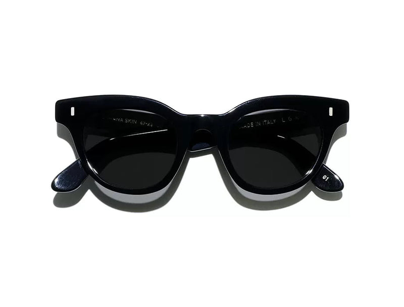 Sunglasses L.G.R. Turkana Skin Grey Lenses Black/white Leather O/S Apoella