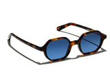 Sunglasses L.G.R. Zanzibar Blue Lenses Havana Masculato O/S Apoella