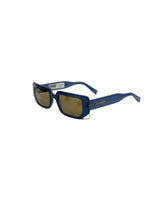 Sunglasses Zeus n Dione Niobe Wide Squared Sunglasses W. Metallic Details Navy Blue O/S Apoella