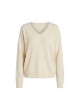 Sweater Absolut Cashmere Alicia V Neck Sweater Cream Apoella