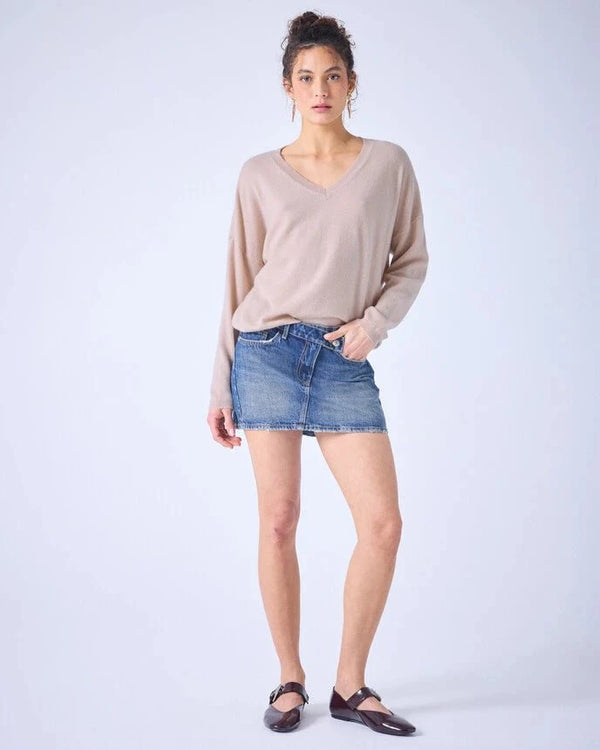 Sweater Absolut Cashmere Alicia V Neck Sweater Sand Apoella