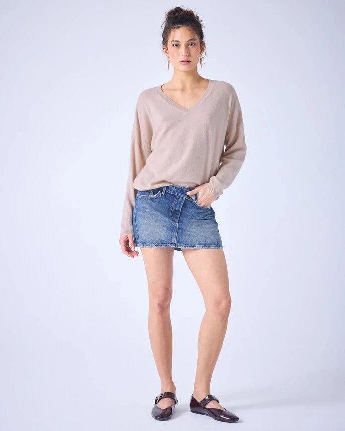Sweater Absolut Cashmere Alicia V Neck Sweater Sand Apoella