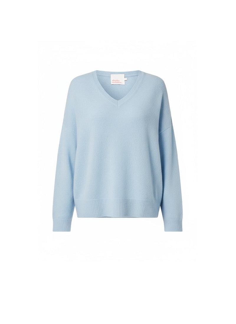 Sweater Absolut Cashmere Alicia V Neck Sweater Sky Apoella