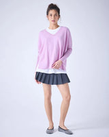 Sweater Absolut Cashmere Camille V Neck Sweater Pink Peony Apoella