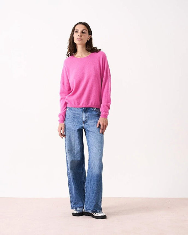Sweater Absolut Cashmere Kaira Crew Neck Sweater Bubble Gum Neon M / Bubble Gum Neon Apoella