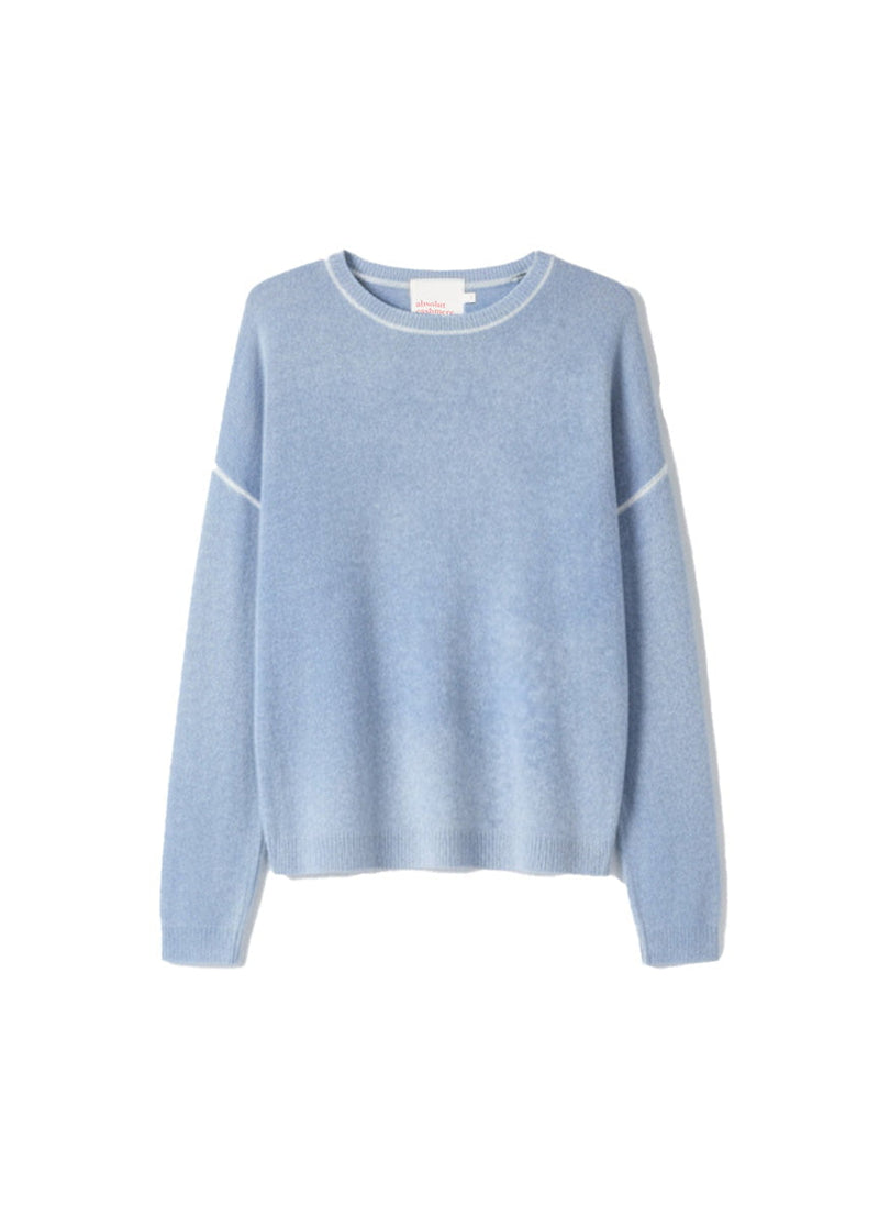 Sweater Absolut Cashmere Kayna Crew Neck Tie Dye Sweater Bleach Apoella