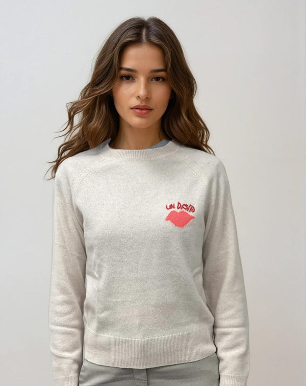 Sweater Absolut Cashmere Matea Crew Neck Sweater Cloudy Pink M / Beige Apoella