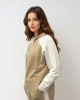 Sweater Absolut Cashmere Yuna Hoodie Combo Turron Cloud Apoella