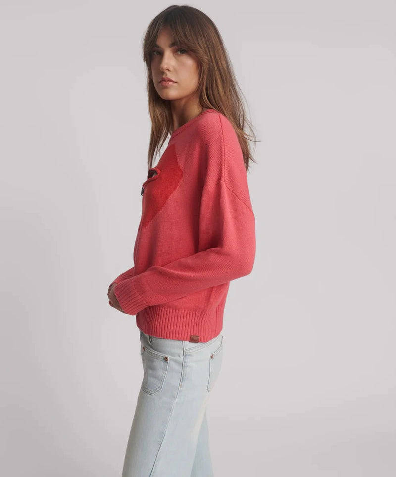 Sweater One Teaspoon Lips Of Love Zip Sweater M / Pink Apoella