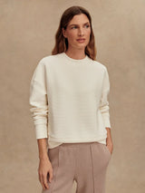 Sweater Varley Addelyn Sweater Ivory Apoella