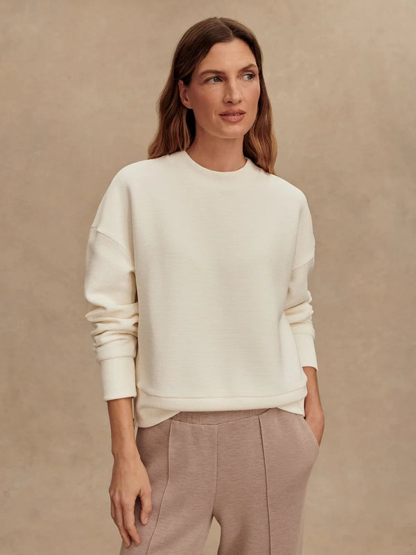 Sweater Varley Addelyn Sweater Ivory Apoella