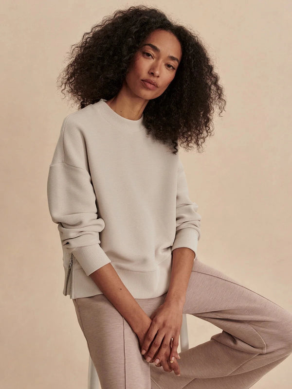 Sweater Varley Addelyn Sweater Silver Grey Apoella