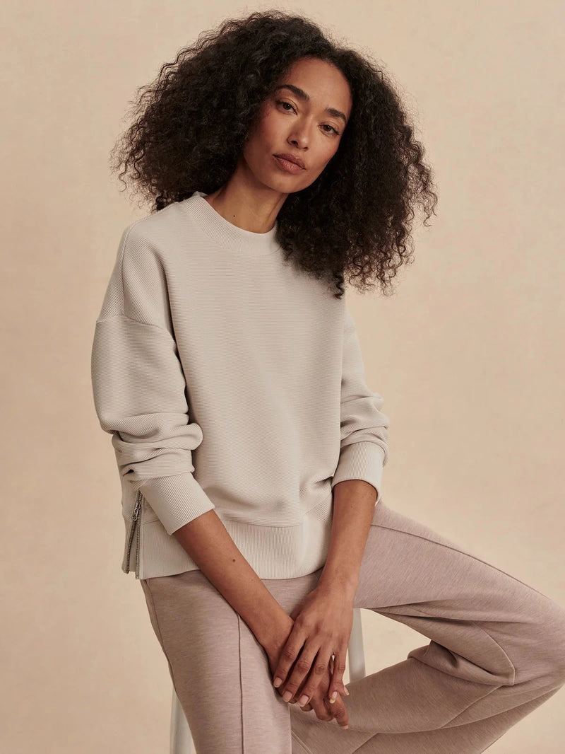 Sweater Varley Addelyn Sweater Silver Grey Apoella