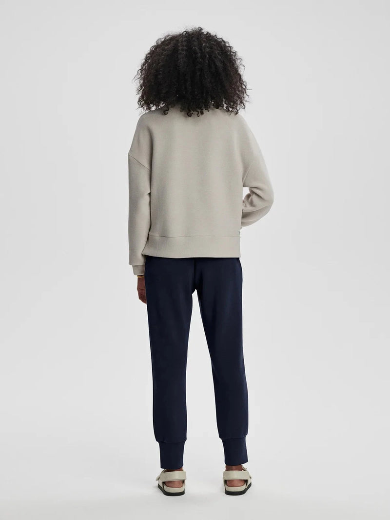 Sweater Varley Addelyn Sweater Silver Grey Apoella